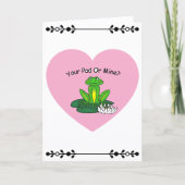 Deine Bude oder meine? Valentinstagskarte Karte (Vorderseite)