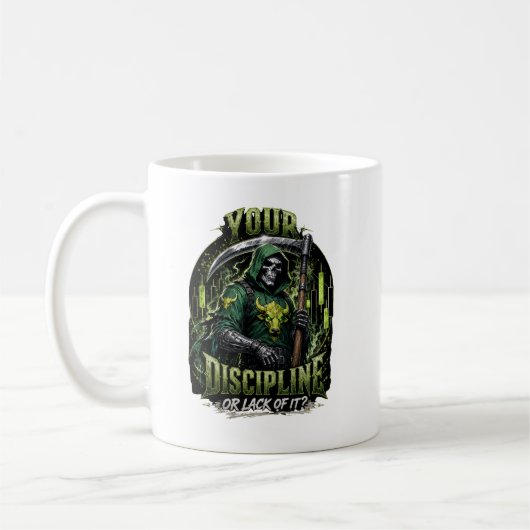 Deine Disziplin oder das Fehlen davon Dark Reaper Kaffeetasse (Links)