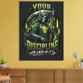 Deine Disziplin oder das Fehlen davon Dark Reaper Leinwanddruck (Insitu (Wohnzimmer))