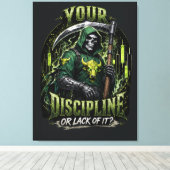 Deine Disziplin oder das Fehlen davon Dark Reaper Leinwanddruck (Insitu (Holzboden))