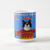 Deine drei Katzen tragen hässliches Weihnachtssüßc Kaffeetasse (Mittel)