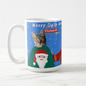 Deine drei Katzen tragen hässliches Weihnachtssüßc Kaffeetasse (Links)