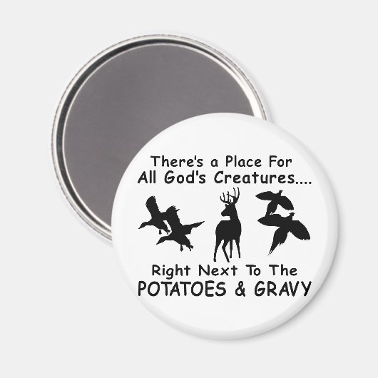 DEINE, DUCK & PHEASANT JAGD MAGNET (Vorderseite/Rückseite)