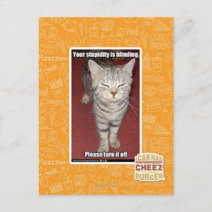 Deine Dummheit ist die Blindheit 2 Postkarte