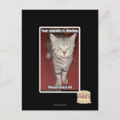 Deine Dummheit ist die Blindheit 2 Postkarte (Vorderseite)