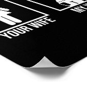 Deine Ehefrau Meine Ehefrau Bienenkäfer Honey Bee Poster (Ecke)