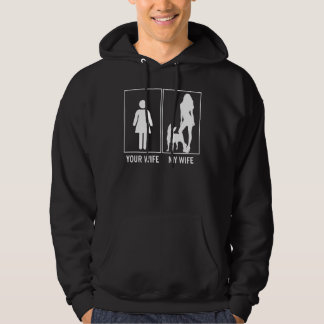 Deine Ehefrau Meine Ehefrau Bulldog Hoodie