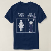 Deine Ehefrau Meine Ehefrau, Husbands Funny Ehefra T-Shirt (Design vorne)