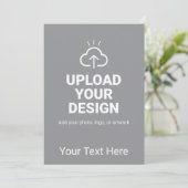 Deine eigene Grafik und Texte Save The Date (Stehend Vorderseite)