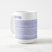 Deine eigenen Worte & Name Moderne benutzerdefinie Kaffeetasse (Vorderseite Links)