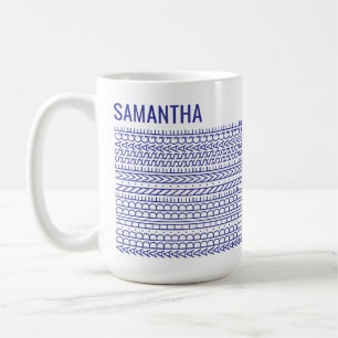 Deine eigenen Worte & Name Moderne benutzerdefinie Kaffeetasse
