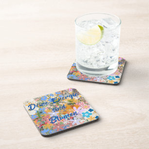 Deine Energie sind Blumen. Getränkeuntersetzer