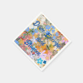 Deine Energie sind Blumen. Serviette (Ecke)