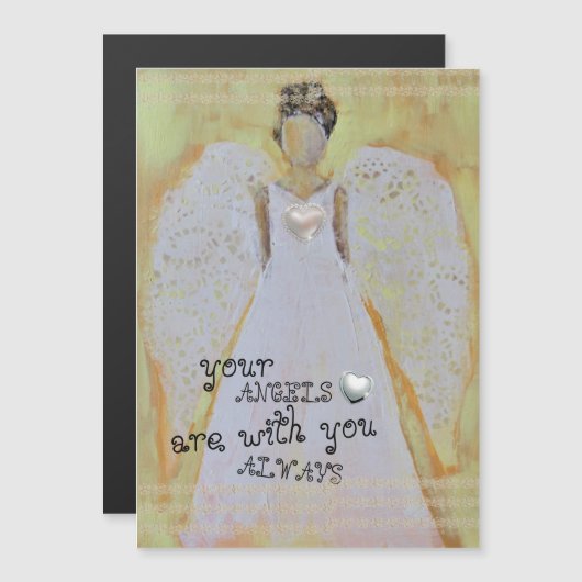 Deine Engel sind immer bei dir Magnetkarte (Vorne/Hinten)