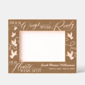 Deine Flügel waren bereit Tauben Gedächtnisgewähr Geätzte Rahmen (Vorderseite)