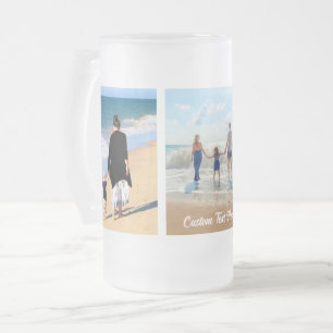 Deine Fotocollage Glas Bierkrug mit individuellem Mattglas Bierglas