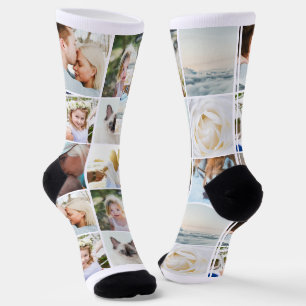 Deine Fotos Benutzerdefinierte Collage Foto Modern Socken