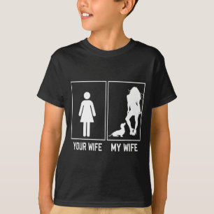 Deine Frau meine Frau Dachshund lustig für Ehemann T-Shirt