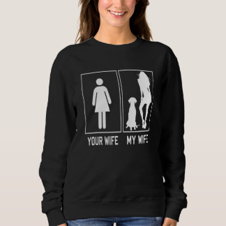 Deine Frau meine Frau Dalmatiner Für Ehemann Sweatshirt