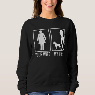 Deine Frau meine Frau für Ehemann Rottweiler Hund Sweatshirt