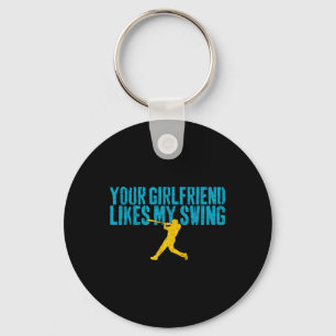 Deine Freundin mag meinen Swing Funny Bysebyll  Schlüsselanhänger