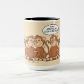 Deine Freundin sieht aus wie Mama Funny Monkey Gro Tasse (Zentrum)
