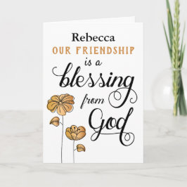 Deine Freundschaft ist ein Segen von Gott Karte
