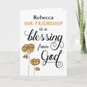 Deine Freundschaft ist ein Segen von Gott Karte