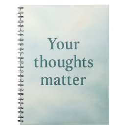 Deine Gedanken zählen – Ruhiges Pastell-Motivation Notizblock
