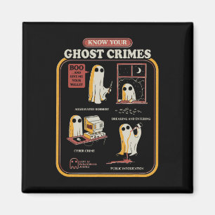 Deine Geisterverbrechen Lustiger Halloween Magnet