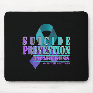 Deine Geschichte ist noch nicht vorbei Bleib Suizi Mousepad