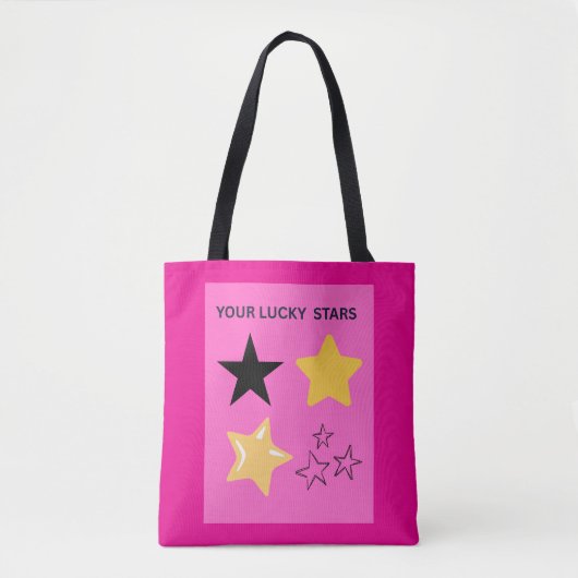DEINE GLÜCKSSTERNE TASCHE (Vorderseite)