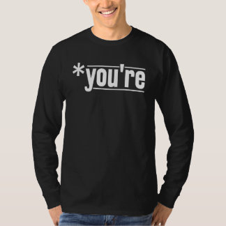 Deine Grammatik ist korrekt buchstabieren  Grammat T-Shirt