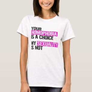 Deine Homophobie ist eine Wahl T-Shirt