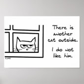 Deine Katze mag diese andere Katze nicht Poster (Vorne)
