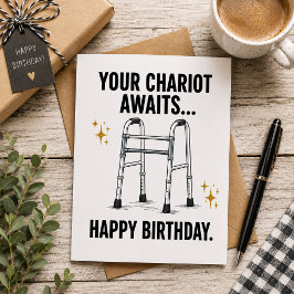 Deine Kutsche wartet… Alles Gute zum Geburtstag! Feiertagskarte