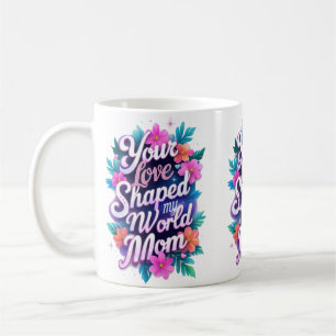 "Deine Liebe hat meine Welt gestalten, Mama - Herz Kaffeetasse