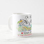 Deine Liebe ist die Essenz meiner klassischen Tass Kaffeetasse (Vorderseite Links)