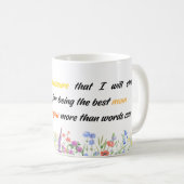 Deine Liebe ist ein Schatz, den ich für immer hoch Kaffeetasse (VorderseiteRechts)