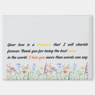 Deine Liebe ist ein Schatz, den ich für immer hoch Magnet