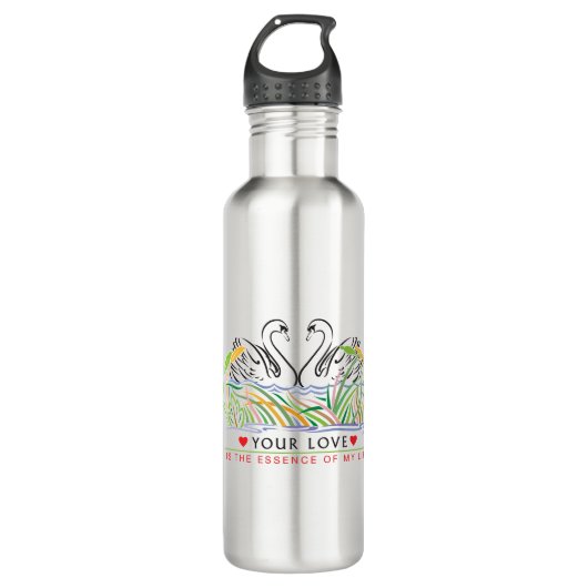 Deine Liebe ist wesentlich Edelstahlflasche (Vorderseite)