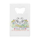 Deine Liebe ist wesentlich Geldbeutel Flaschenöffner (Rückseite)