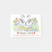 Deine Liebe ist wesentlich Post-it Klebezettel (Vorderseite)