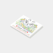 Deine Liebe ist wesentlich Post-it Klebezettel (angewinkelt)