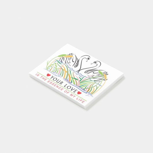 Deine Liebe ist wesentlich Post-it Klebezettel (angewinkelt)