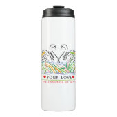 Deine Liebe ist wesentlich Thermosbecher (Vorderseite)