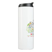 Deine Liebe ist wesentlich Thermosbecher (Nach links gedreht)