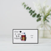 Deine Liebe ist wie.... Visitenkarte (Stehend Vorderseite)