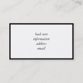 Deine Liebe ist wie.... Visitenkarte (Rückseite)