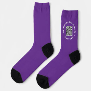 Deine lustigen QR-Code- und benutzerdefinierten Te Socken